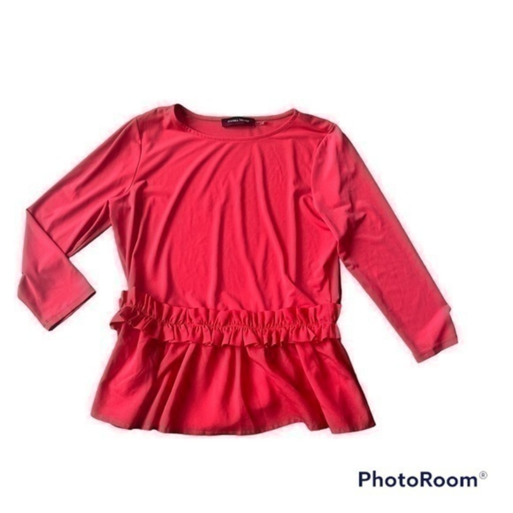 Ivanka Trump red peplum blouse